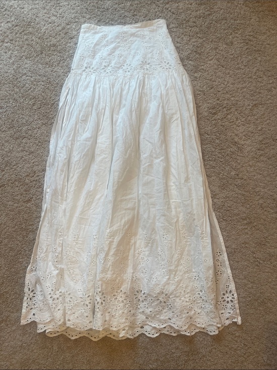 Spell Dresses & Skirts - Spell White Eyelet Maxi Skirt